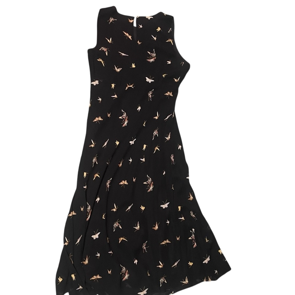 Prairie Rose Vintage Butterfly Midi Dress Size 6 Grunge Fairy Y2K‎ Feminine